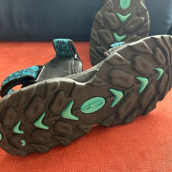 OP Black and Blue Outdoor Sandals with Adjustable Straps - Picture 4 of 8